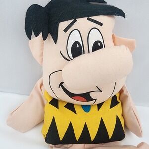 Vtg Fred Flintstone Mighty Star Weighted toy doll Hanna‎ Barberra Shelf Sitter